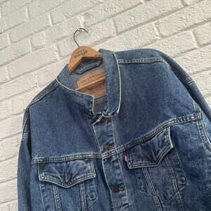 Vintage‎ Levis Mens Relaxed Trucker Denim Jean Jacket Size XL #70507-4890 USA